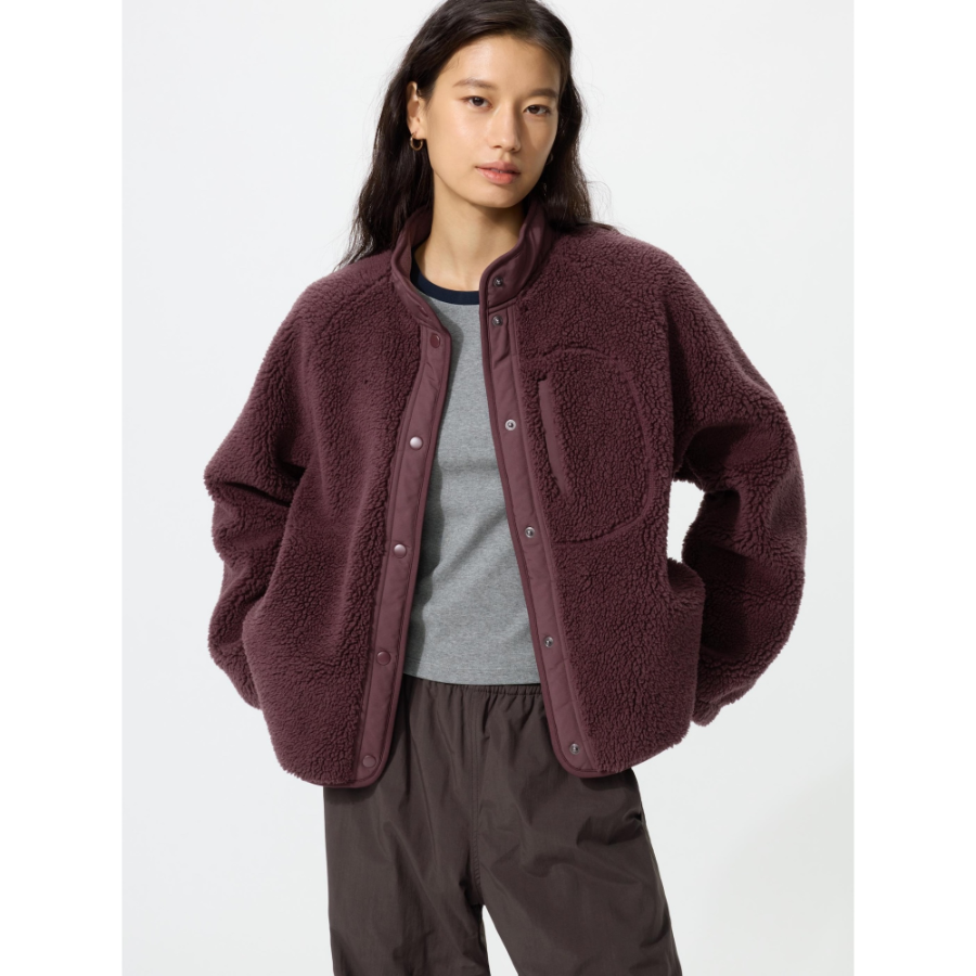 Uniqlo Boa Fleece Combination Jacket