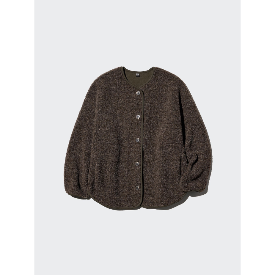 Uniqlo Boa Fleece Relaxed Cardigan