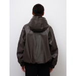 Uniqlo Faux Leather Balloon Hem Jacket