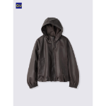 Uniqlo Faux Leather Balloon Hem Jacket
