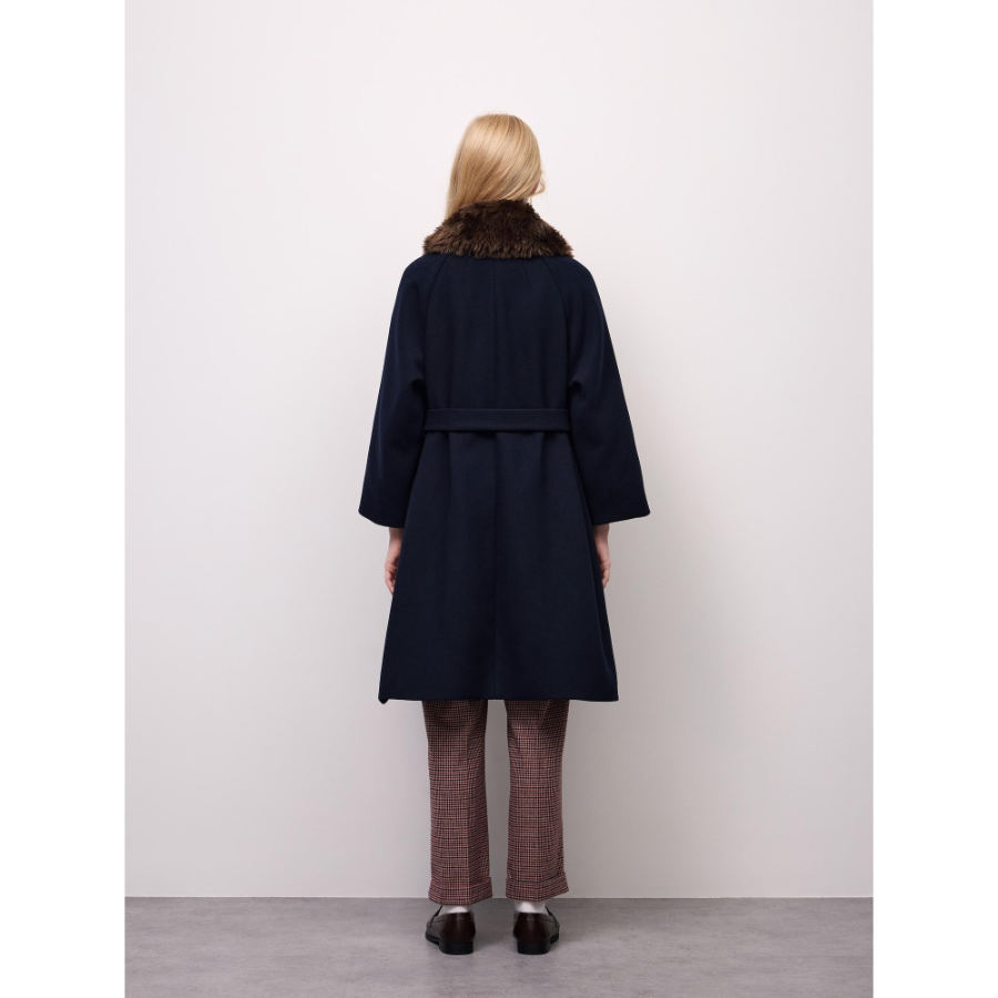 Uniqlo Belted A-Line Long Coat