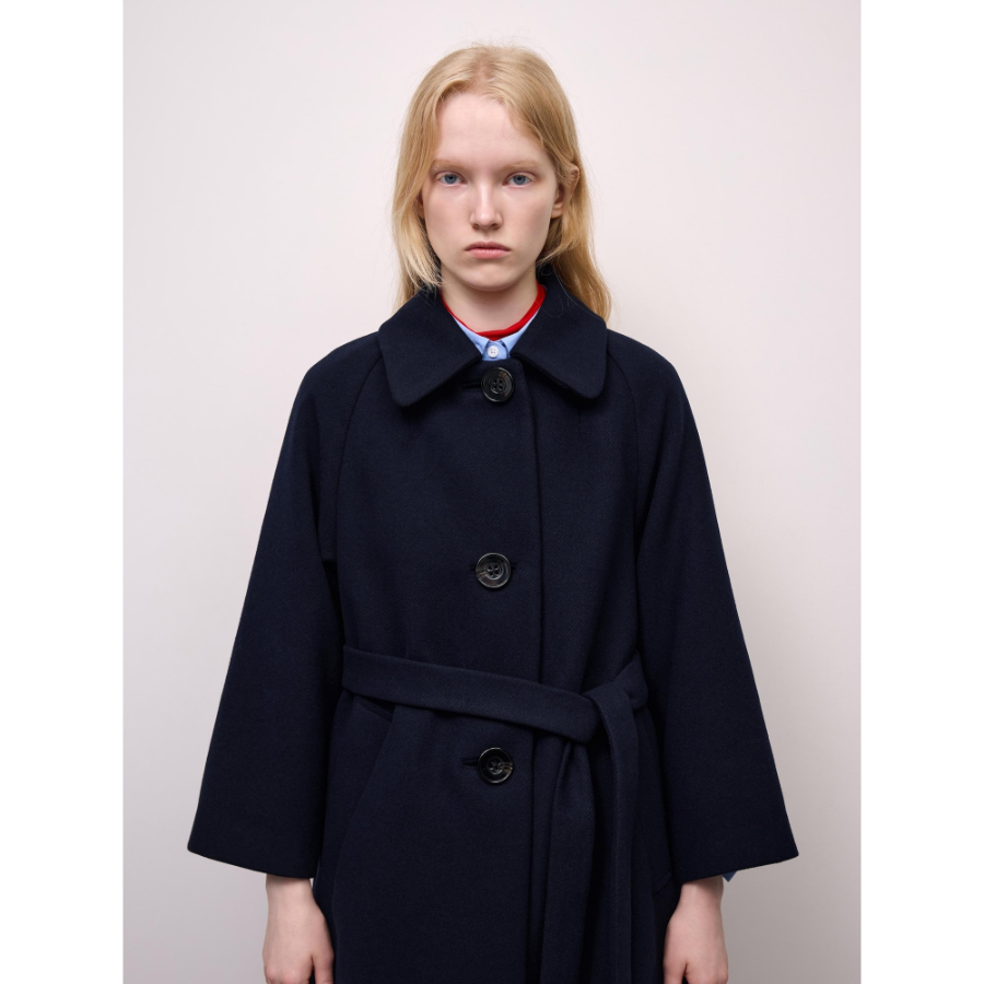 Uniqlo Belted A-Line Long Coat
