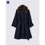 Uniqlo Belted A-Line Long Coat