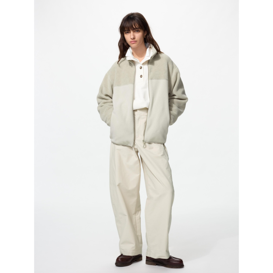 Uniqlo Fleece Full-Zip Jacket Colorblock