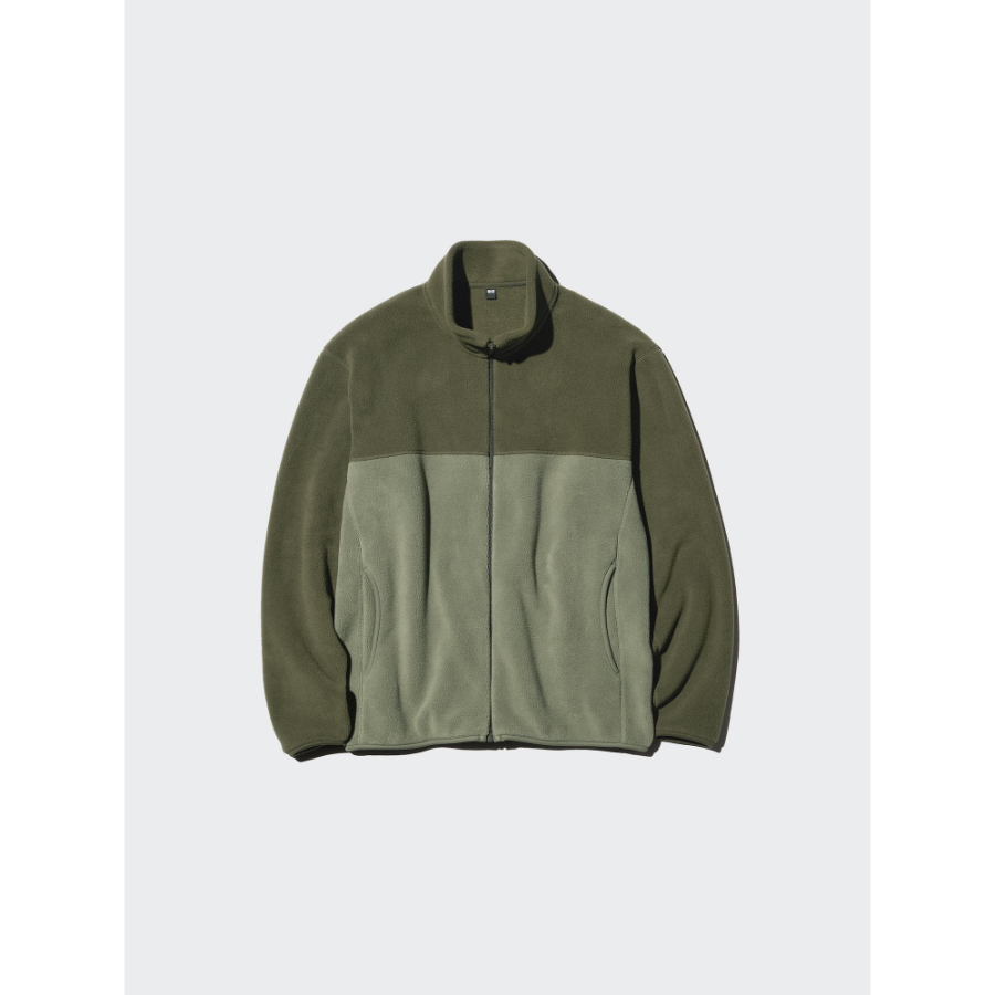 Uniqlo Fleece Full-Zip Jacket Colorblock