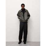 Uniqlo GU Faux Leather Zip-Up Jacket