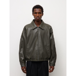 Uniqlo GU Faux Leather Zip-Up Jacket