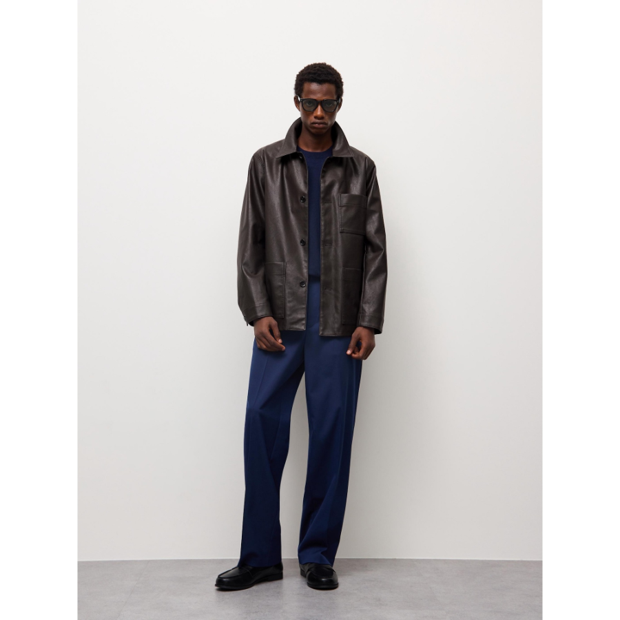 Uniqlo GU Faux Leather Coverall Jacket