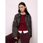 Uniqlo GU Faux Leather Coverall Jacket