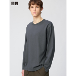 Uniqlo Wash Cotton Crew Neck T Long Sleeve