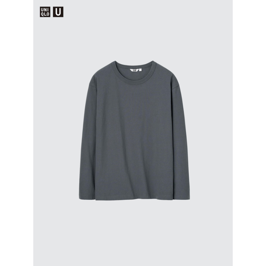 Uniqlo Wash Cotton Crew Neck T Long Sleeve