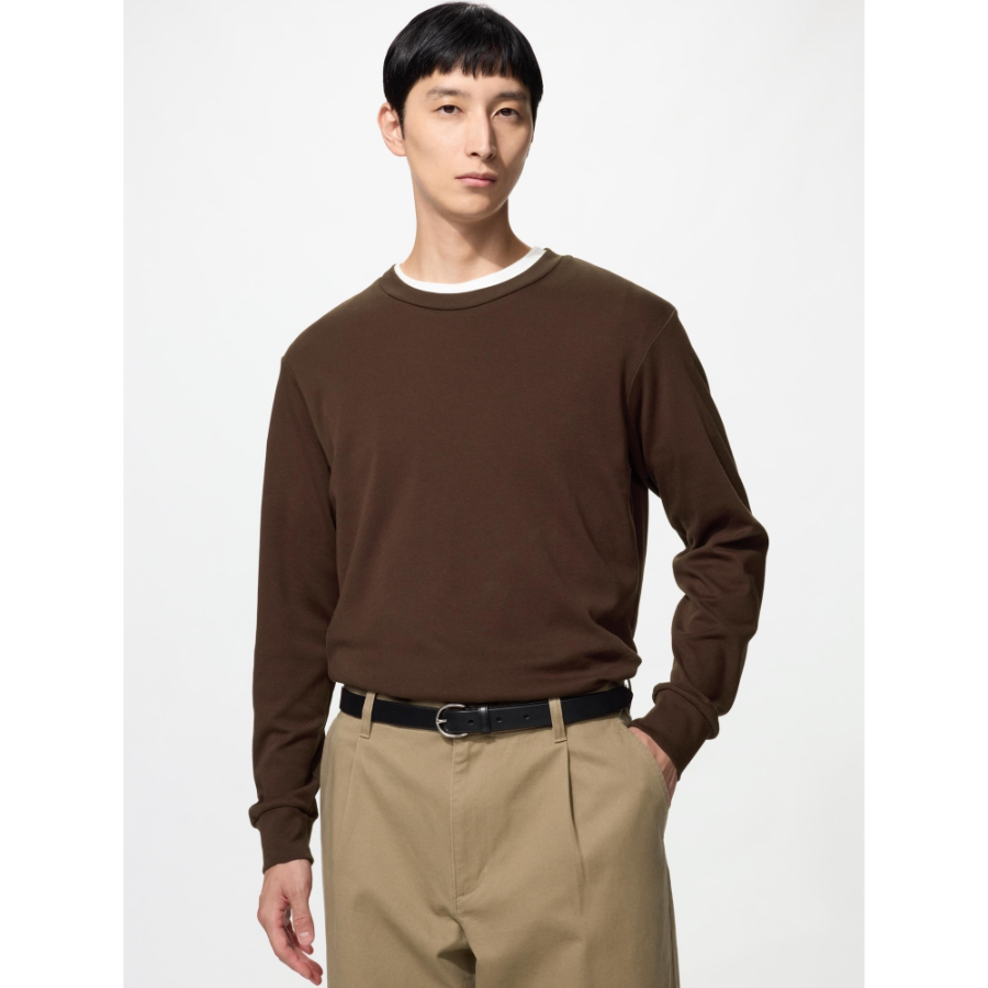 Uniqlo Soft Brushed Crew Neck T Long Sleeve