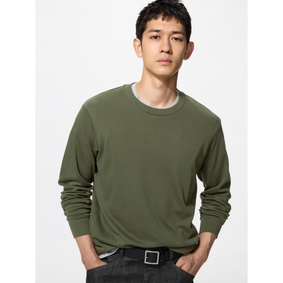 Uniqlo Soft Brushed Crew Neck T Long Sleeve