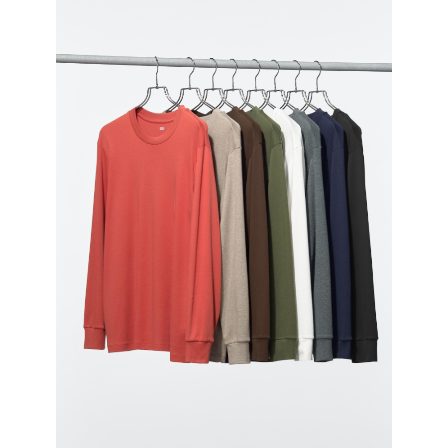 Uniqlo Soft Brushed Crew Neck T Long Sleeve