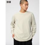 Uniqlo AIRism Cotton Crew Neck T Long Sleeve