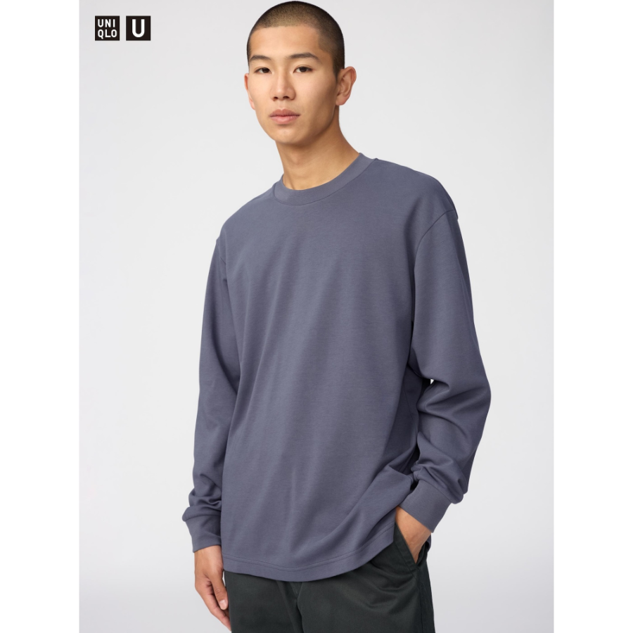 Uniqlo AIRism Cotton Crew Neck T Long Sleeve