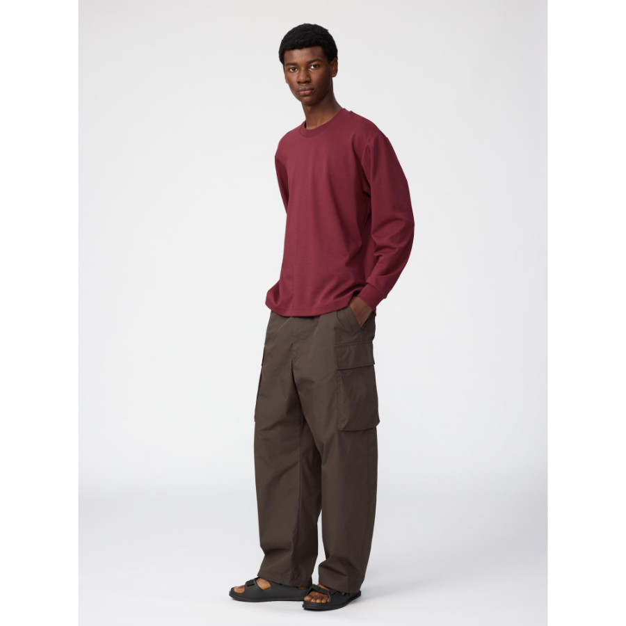 Uniqlo AIRism Cotton Crew Neck T Long Sleeve
