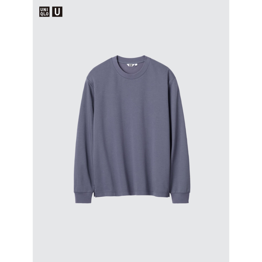 Uniqlo AIRism Cotton Crew Neck T Long Sleeve