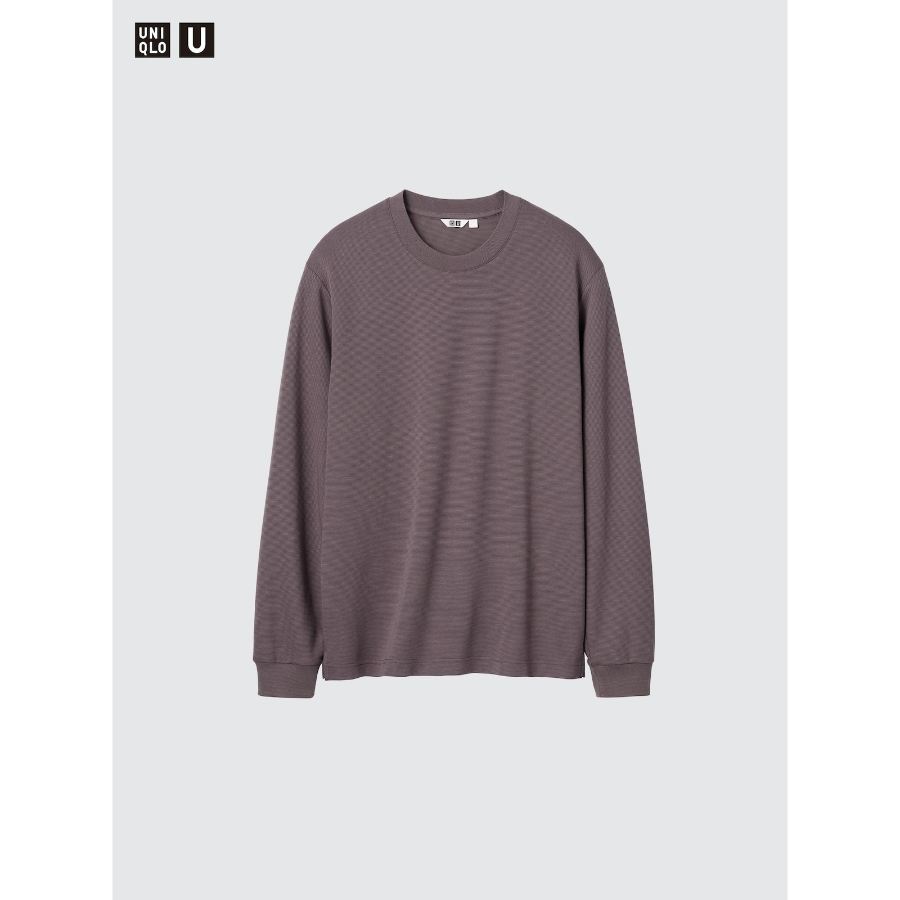 Uniqlo AIRism Cotton Stripe T Long Sleeve