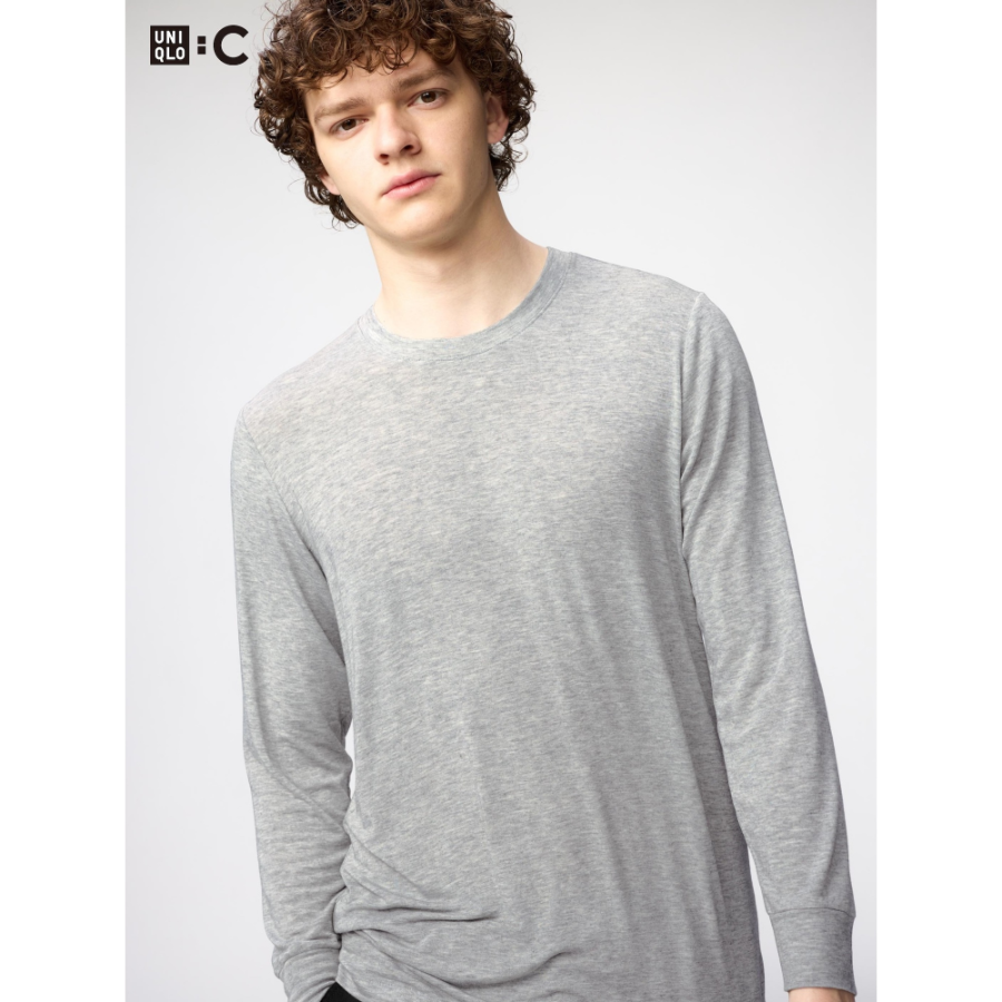 Uniqlo Heattech Cashmere Blend Crew Neck T (3/4 Sleeve)