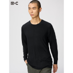 Uniqlo Heattech Cashmere Blend Crew Neck T (3/4 Sleeve)