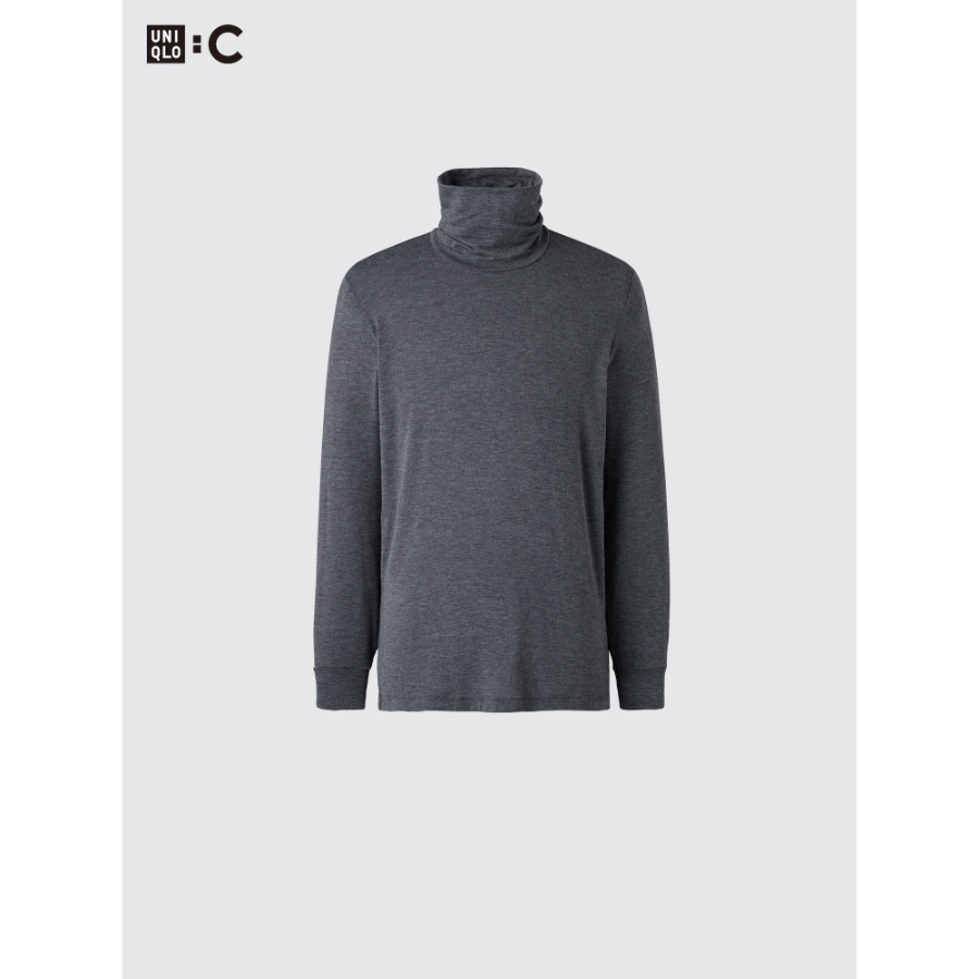 Uniqlo Heattech Cashmere Blend Turtle Neck T (3/4 Sleeve)