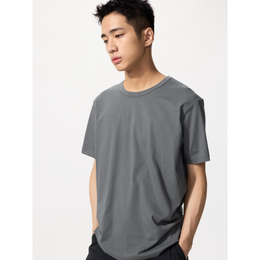 Uniqlo AIRism Cotton Crew Neck T