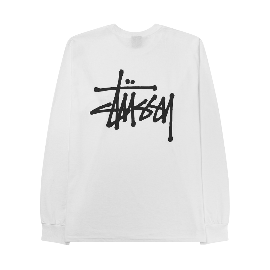Stussy Basic Stussy LS T-Shirt White
