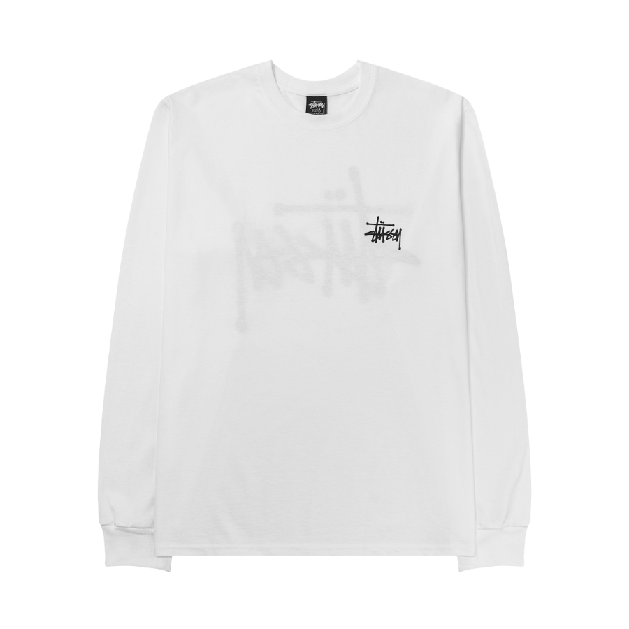 Stussy Basic Stussy LS T-Shirt White