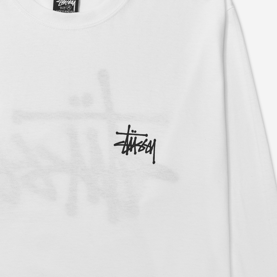 Stussy Basic Stussy LS T-Shirt White