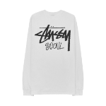 Stussy Stock Seoul LS T-Shirt White