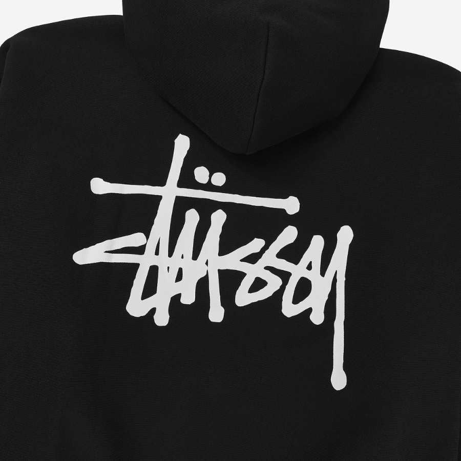 Stussy Basic Zip Hoodie Black