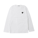 Play Comme des Garcons Black Heart LS T-Shirt White