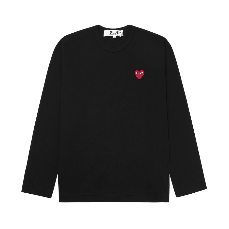Play Comme des Garcons LS T-Shirt Black