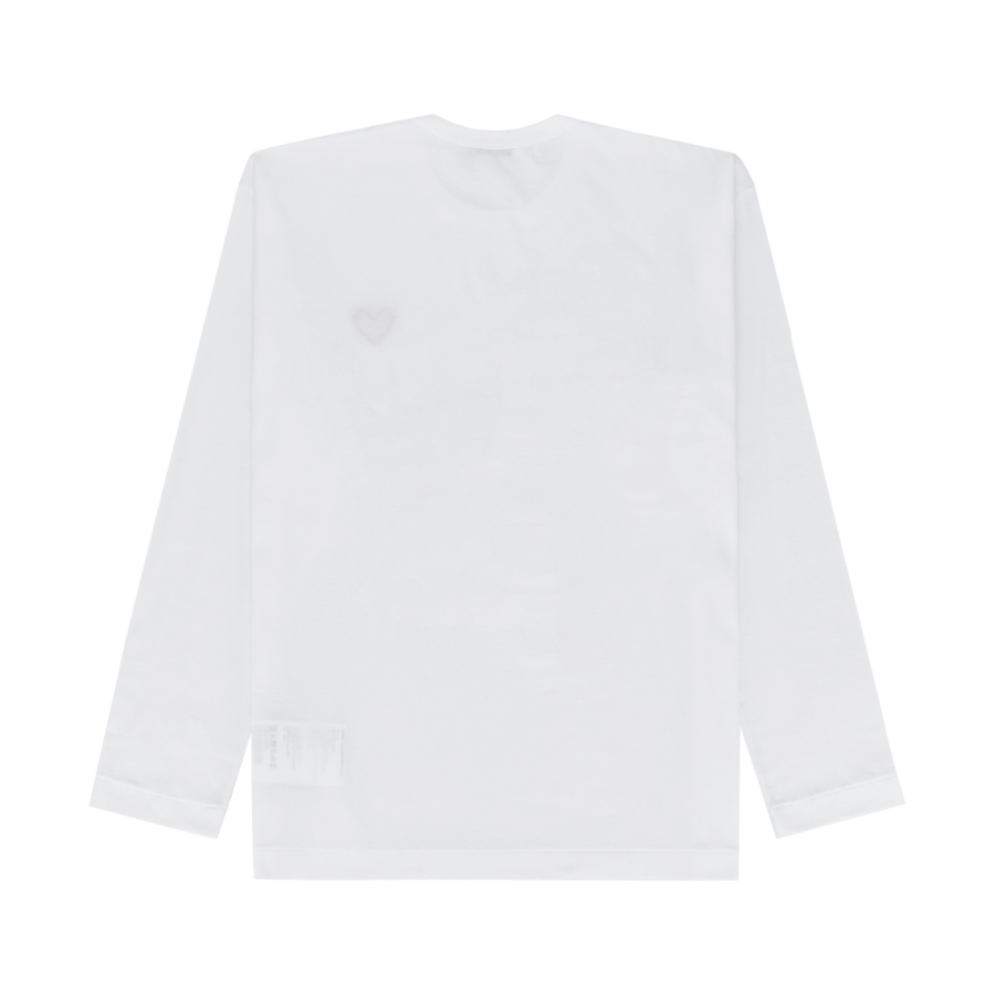 Play Comme des Garcons LS T-Shirt White