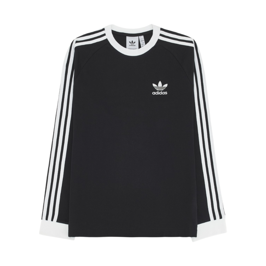 Adidas Adicolor Classic 3-Stripes Long Sleeve T-Shirt Black - KR Sizing