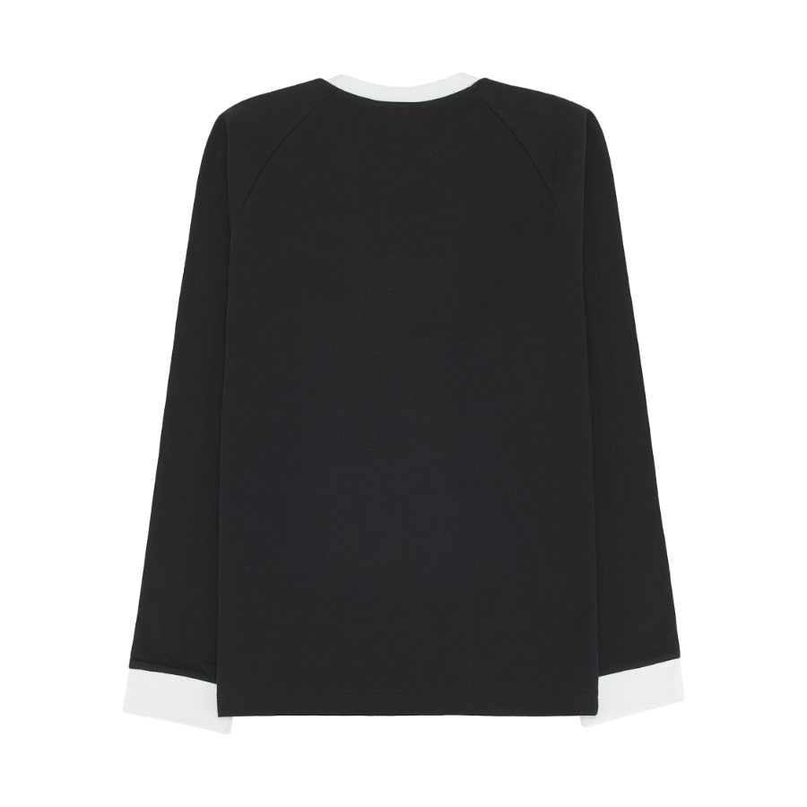 Adidas Adicolor Classic 3-Stripes Long Sleeve T-Shirt Black - KR Sizing