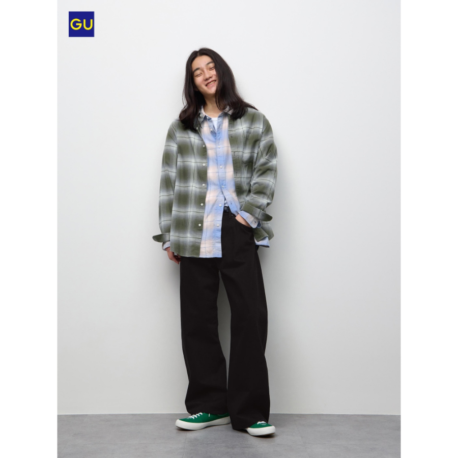Uniqlo GU 3D Barrel Leg Jeans