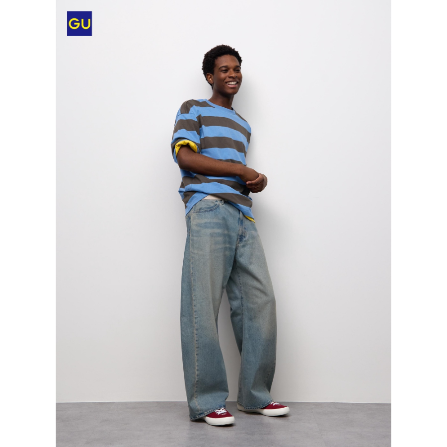 Uniqlo GU 3D Barrel Leg Jeans