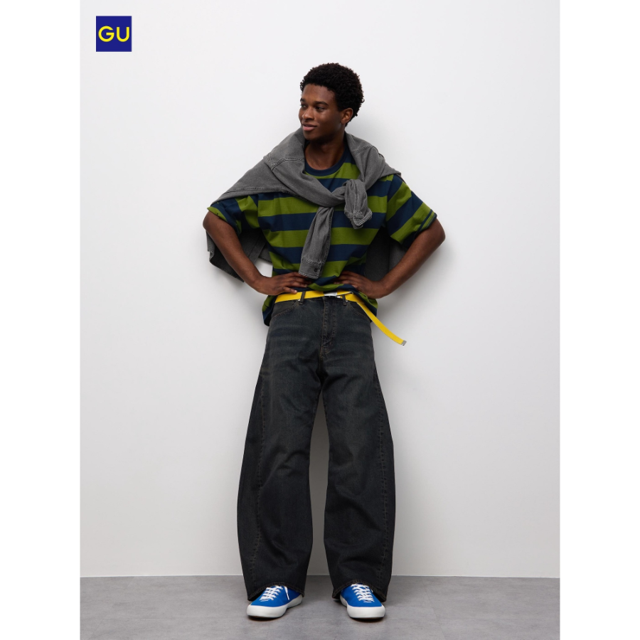 Uniqlo GU 3D Barrel Leg Jeans