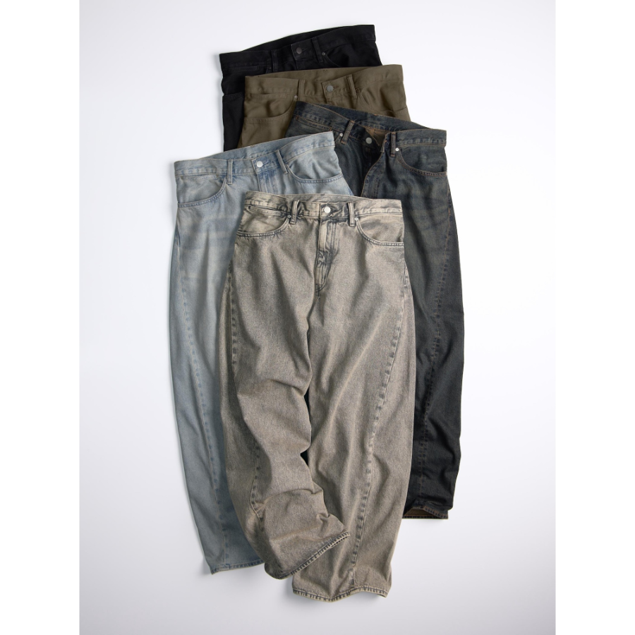 Uniqlo GU 3D Barrel Leg Jeans