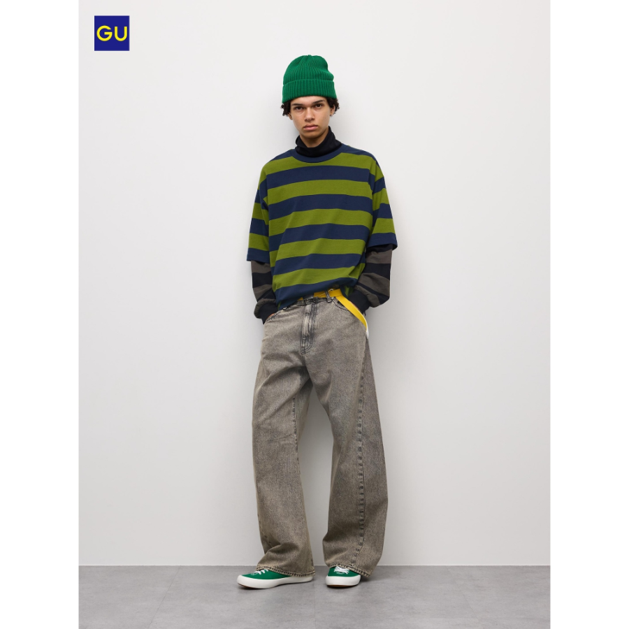 Uniqlo GU 3D Barrel Leg Jeans