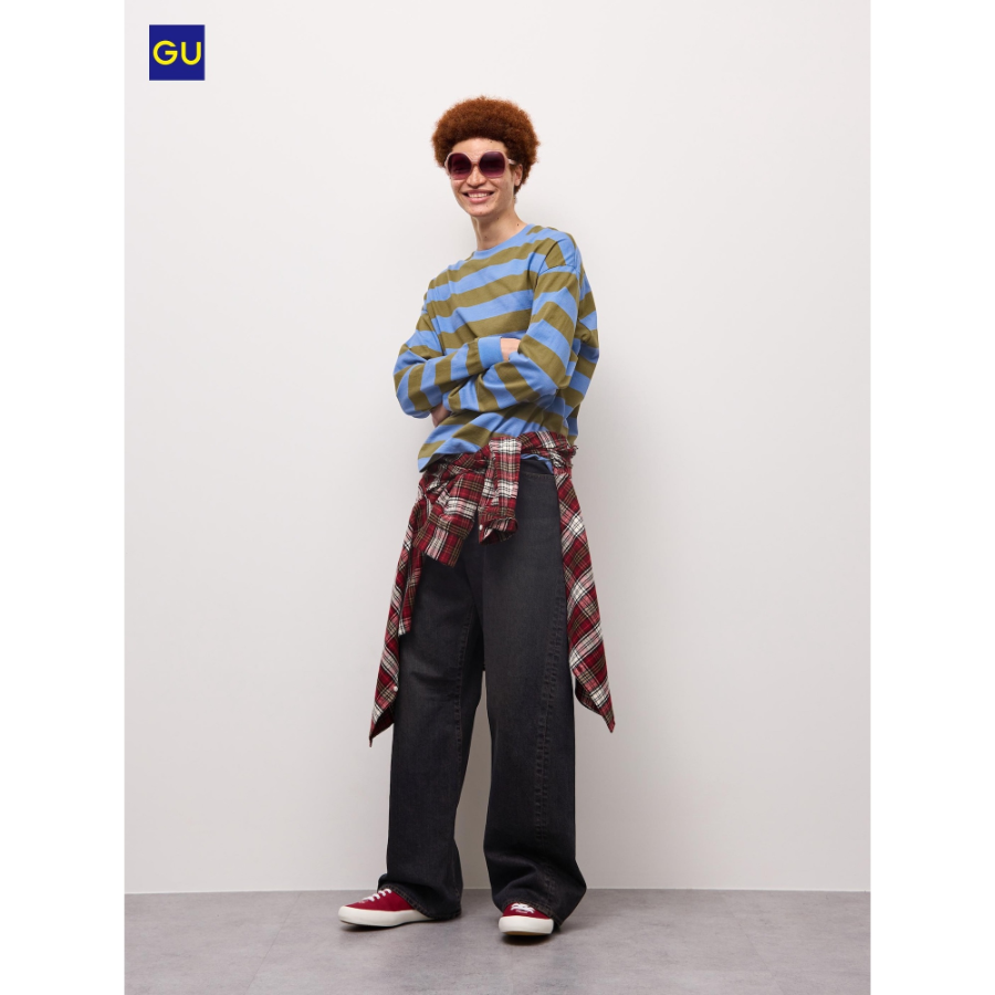 Uniqlo GU 3D Barrel Leg Jeans