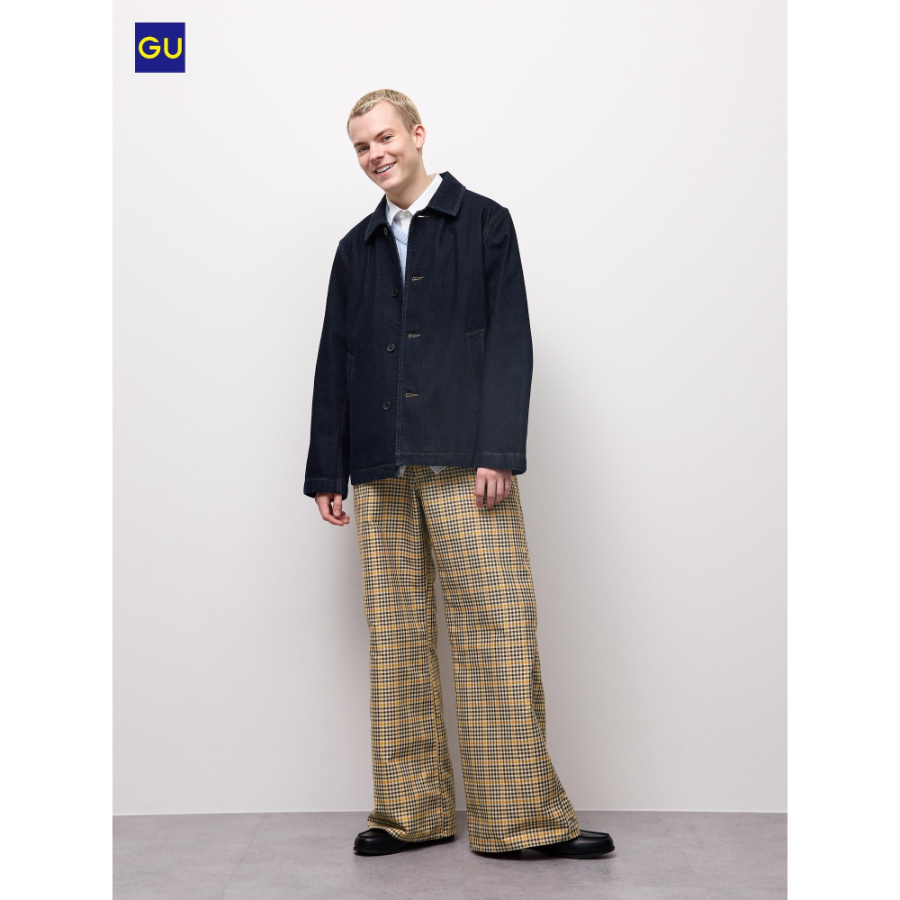 Uniqlo Checked Wide Flare Pants