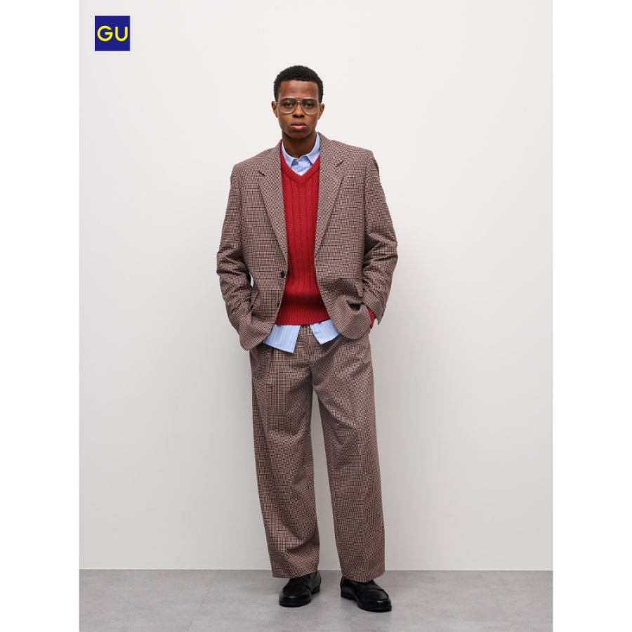 Uniqlo Check Tapered Pants