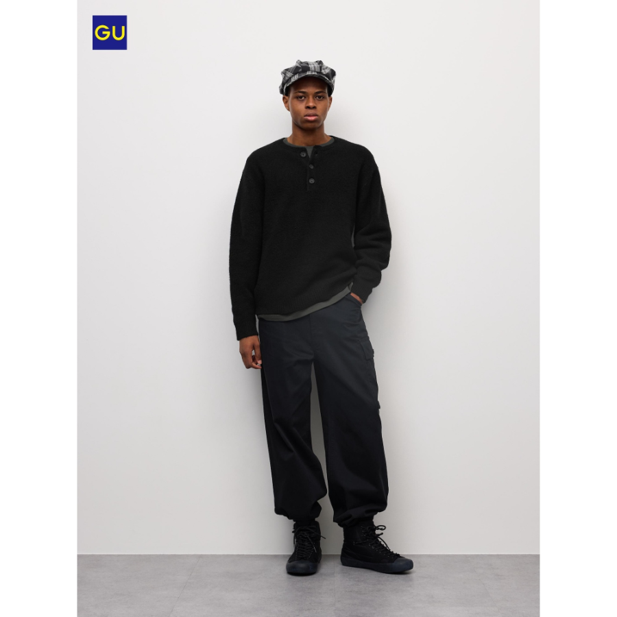 Uniqlo Cotton Wide Utility Pants