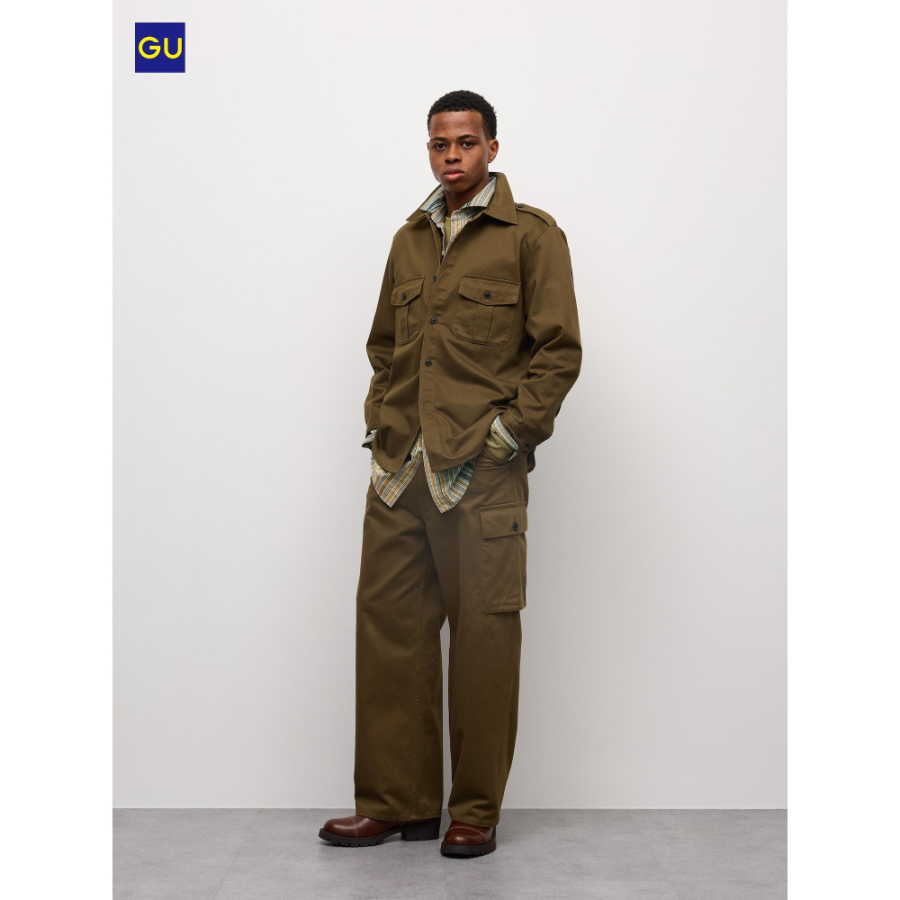 Uniqlo Cotton Wide Utility Pants