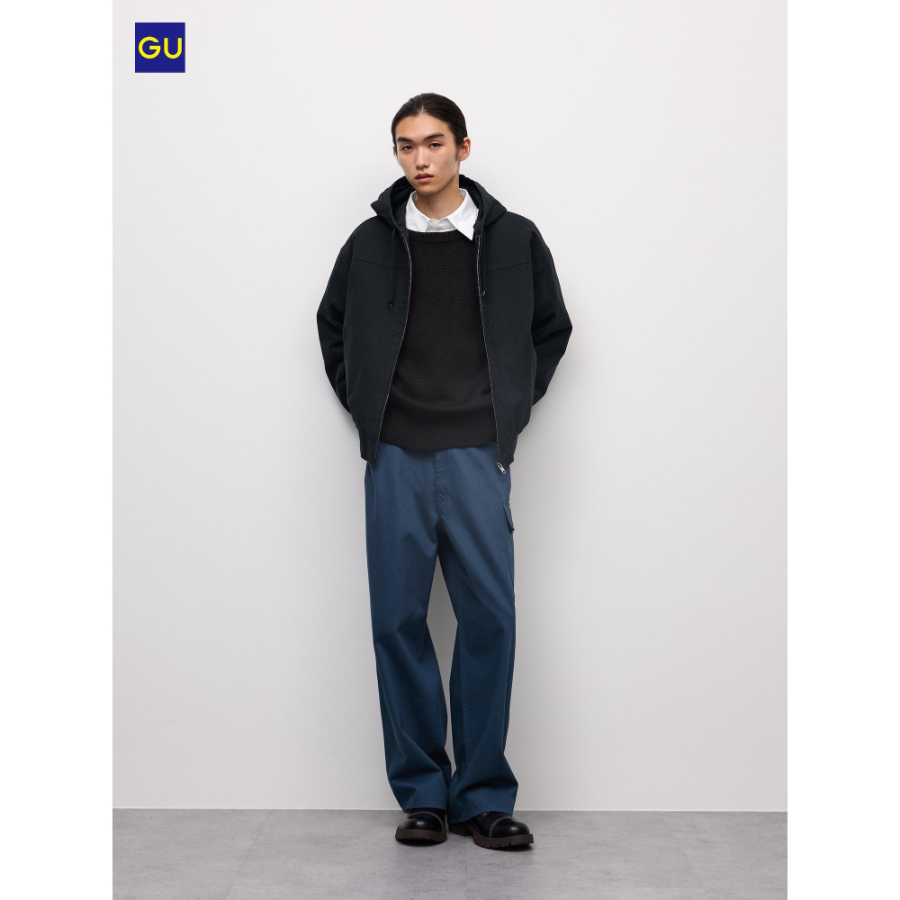 Uniqlo Cotton Wide Utility Pants