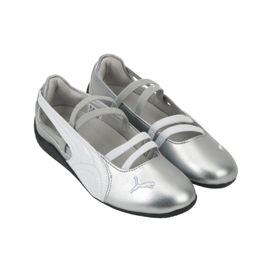 (W) Puma Speedcat Ballet Metallic Puma Silver Puma White