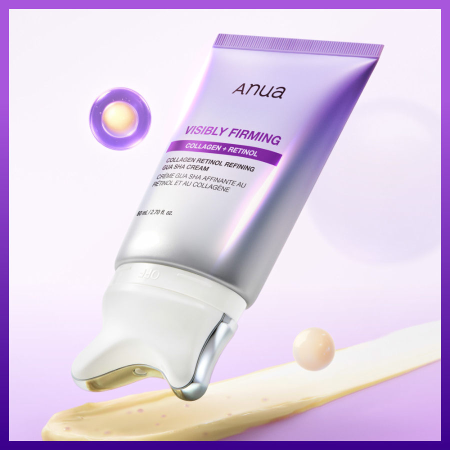 Anua Крем Collagen Retinol Refining с аппликатором гуаша 80 мл